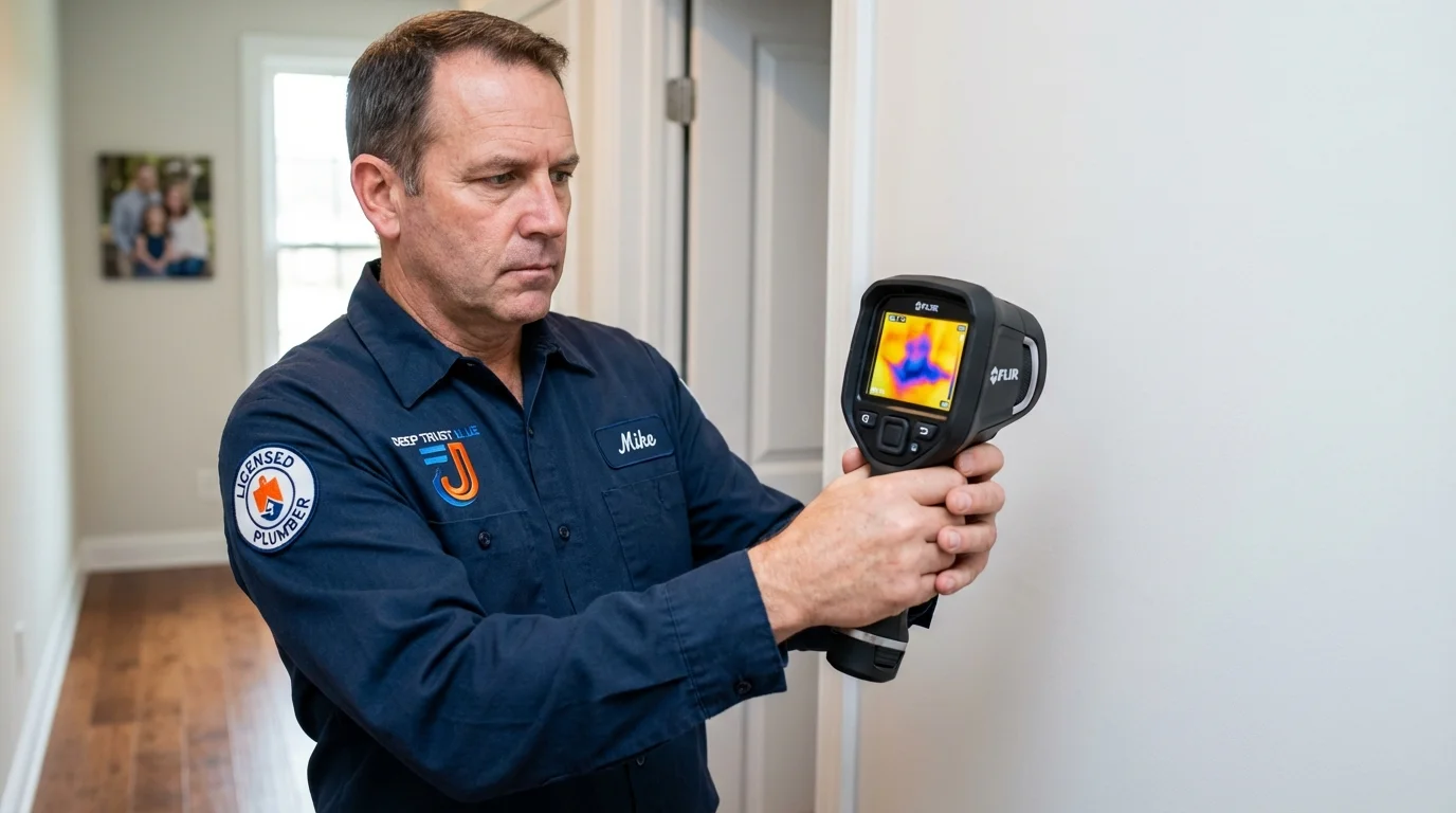 Thermal imaging leak detection by Johns Plumbing LLC in Hattiesburg
